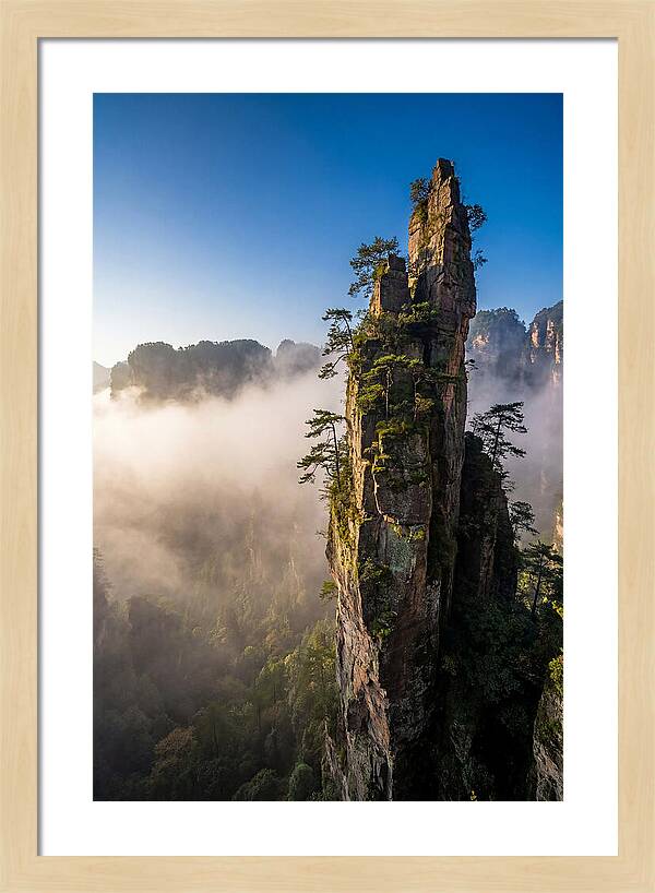 Zhangjiajie Pillar In Mist