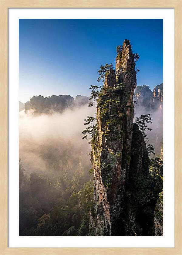Zhangjiajie Pillar In Mist