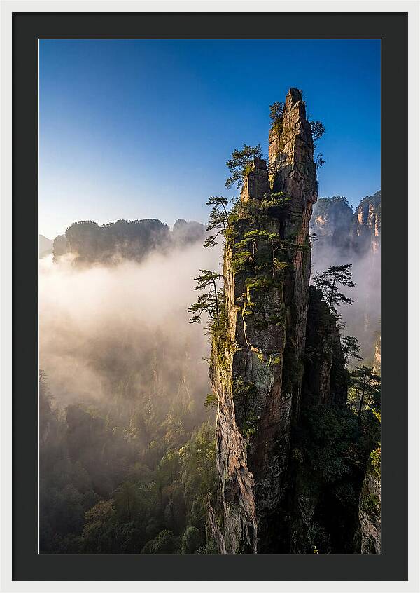 Zhangjiajie Pillar In Mist