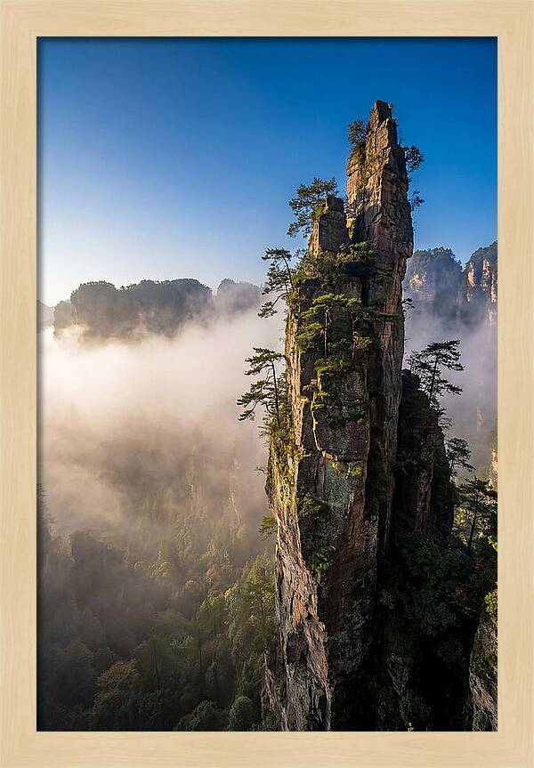 Zhangjiajie Pillar In Mist
