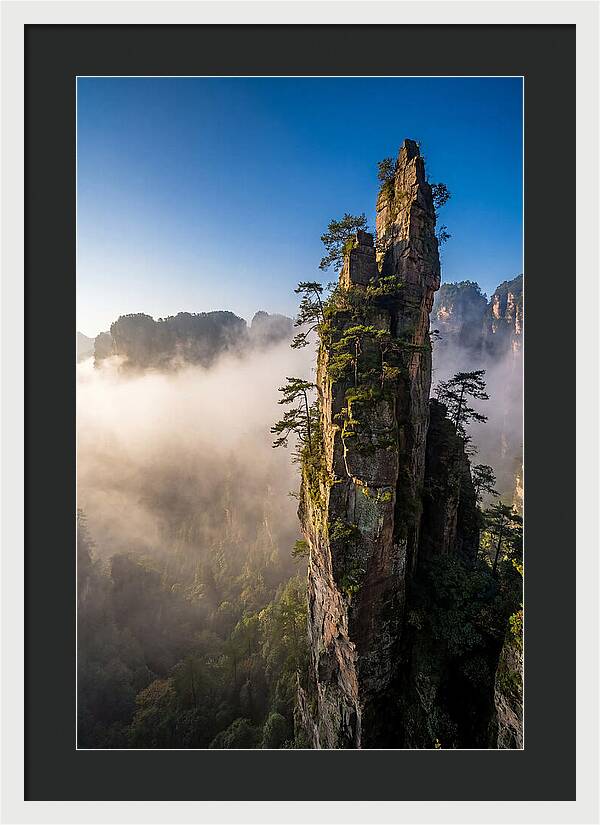 Zhangjiajie Pillar In Mist