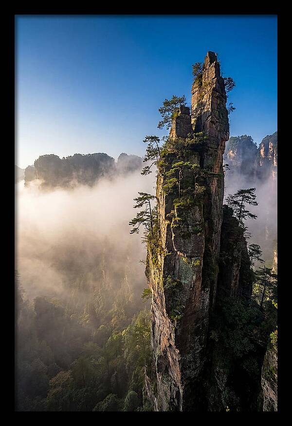 Zhangjiajie Pillar In Mist