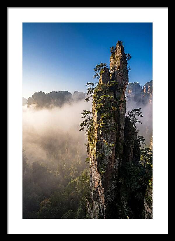 Zhangjiajie Pillar In Mist