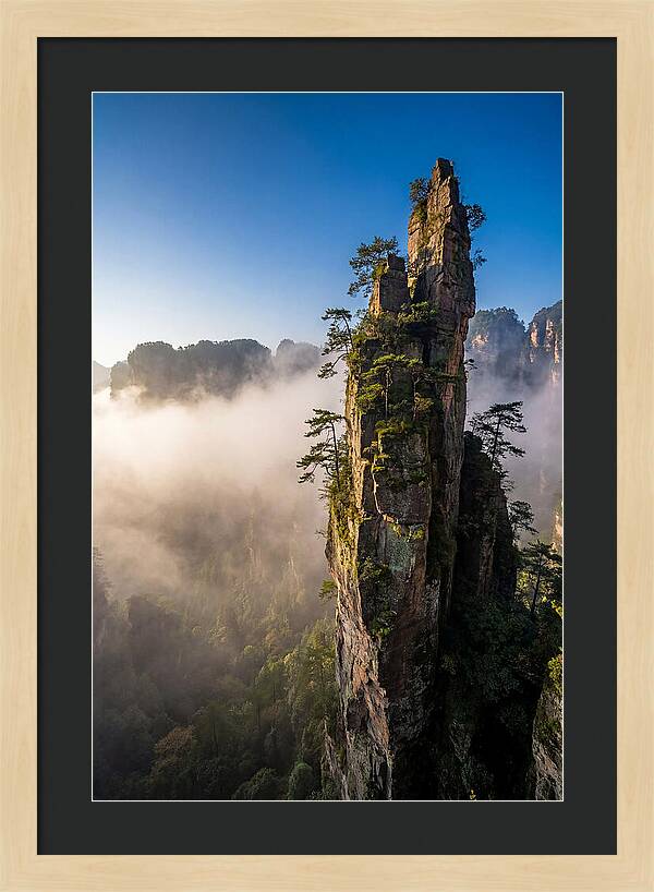 Zhangjiajie Pillar In Mist