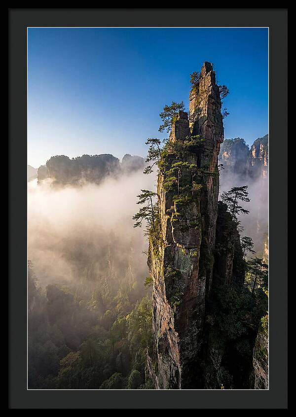 Zhangjiajie Pillar In Mist
