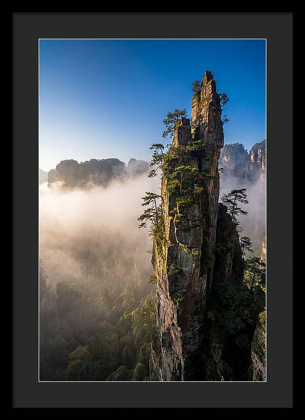 Zhangjiajie Pillar In Mist