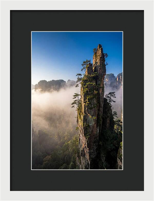 Zhangjiajie Pillar In Mist
