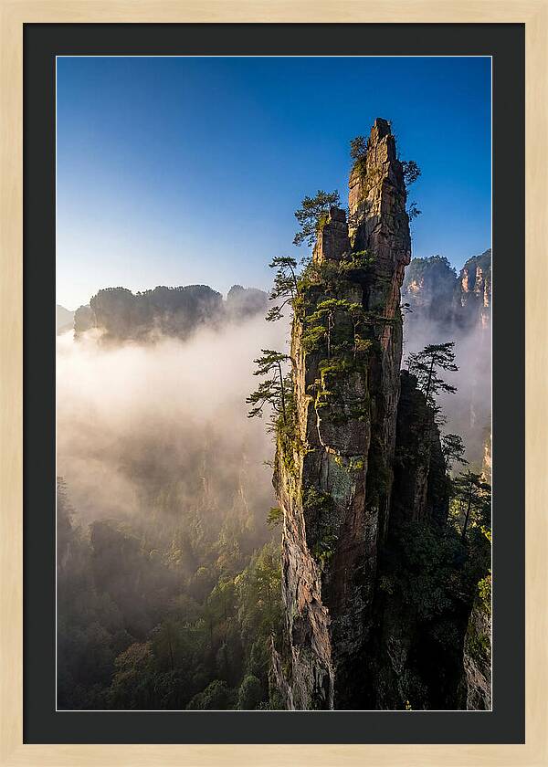 Zhangjiajie Pillar In Mist