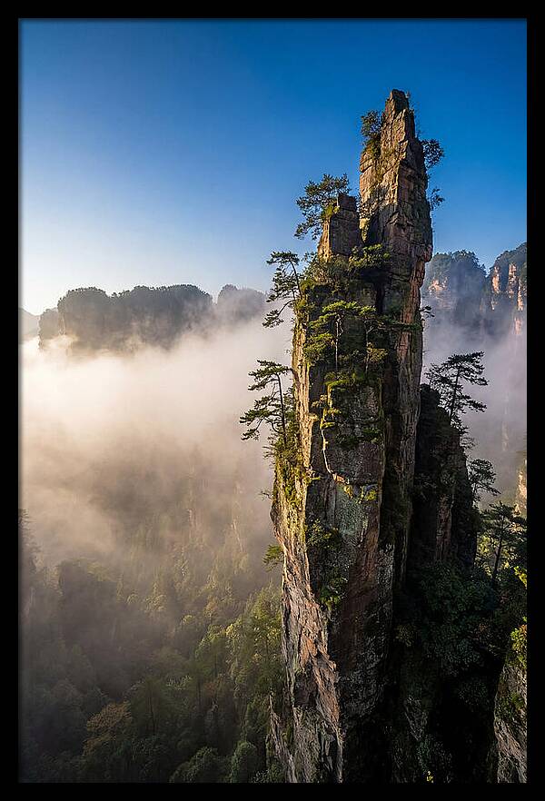 Zhangjiajie Pillar In Mist