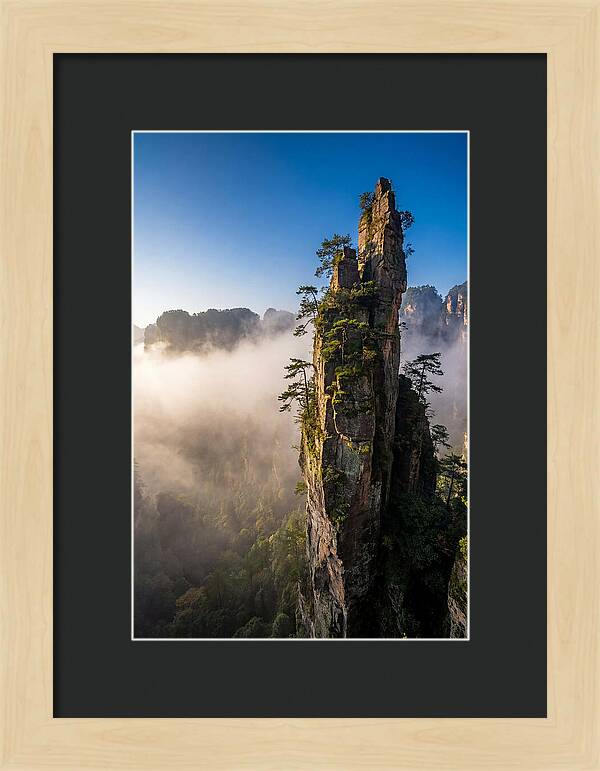 Zhangjiajie Pillar In Mist