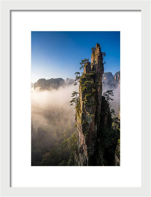 Zhangjiajie Pillar In Mist