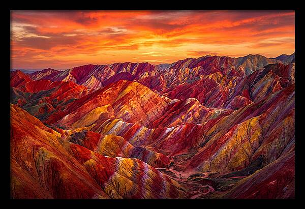 Zhangye Danxia Sunset Splendor