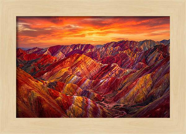 Zhangye Danxia Sunset Splendor