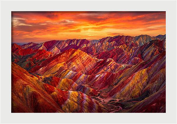 Zhangye Danxia Sunset Splendor