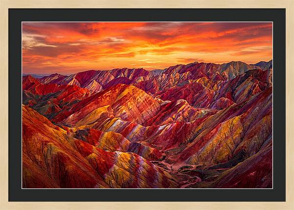 Zhangye Danxia Sunset Splendor
