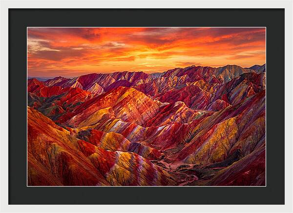 Zhangye Danxia Sunset Splendor