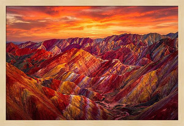 Zhangye Danxia Sunset Splendor