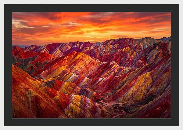 Zhangye Danxia Sunset Splendor