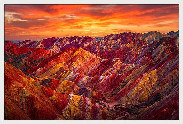 Zhangye Danxia Sunset Splendor