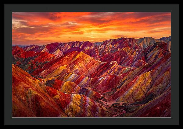 Zhangye Danxia Sunset Splendor