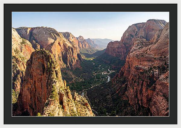 Zion Canyon From Angels Landing Summit
