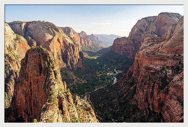 Zion Canyon From Angels Landing Summit