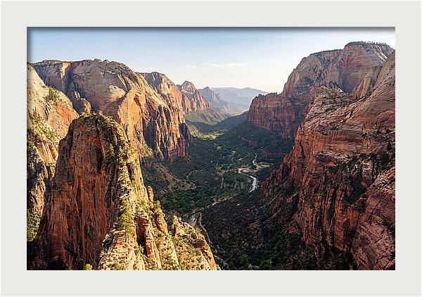 Zion Canyon From Angels Landing Summit