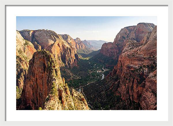 Zion Canyon From Angels Landing Summit