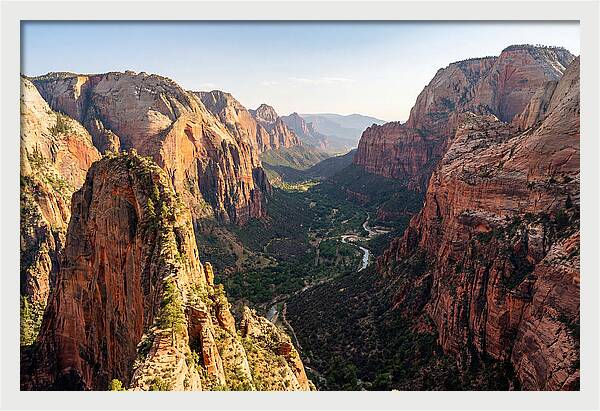 Zion Canyon From Angels Landing Summit
