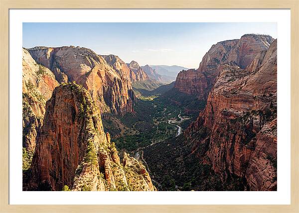 Zion Canyon From Angels Landing Summit