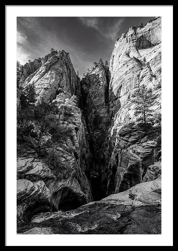Zion Narrows Water Carved Stone