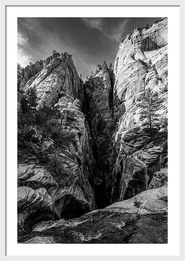 Zion Narrows Water Carved Stone