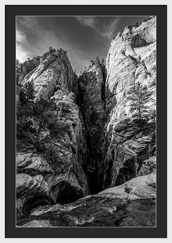 Zion Narrows Water Carved Stone