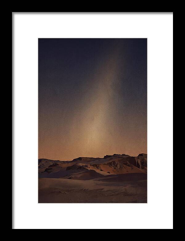Zodiacal Light Over Desert Horizon