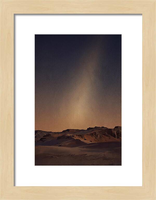 Zodiacal Light Over Desert Horizon