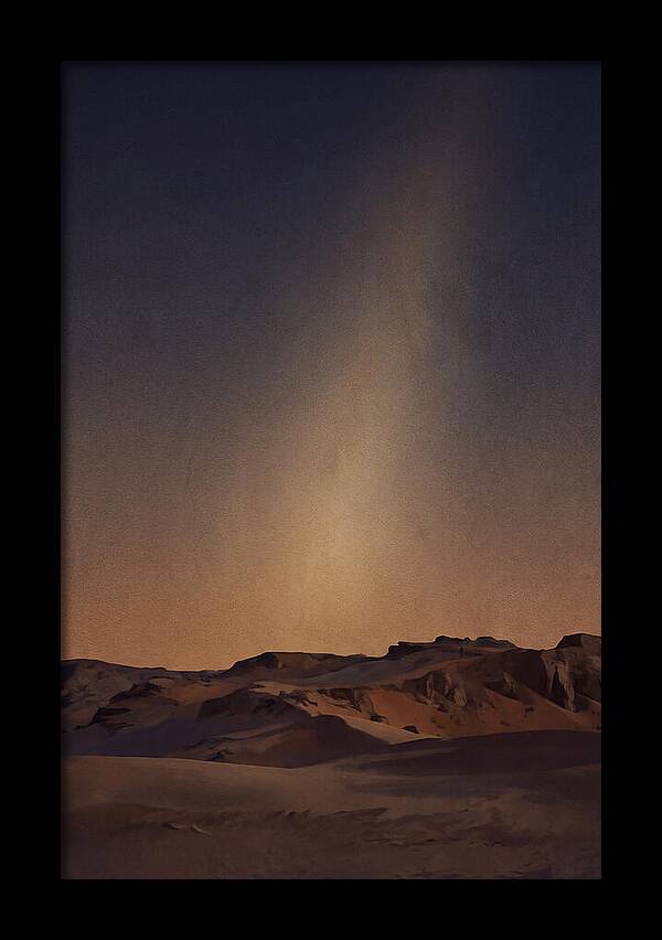Zodiacal Light Over Desert Horizon