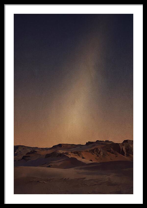 Zodiacal Light Over Desert Horizon