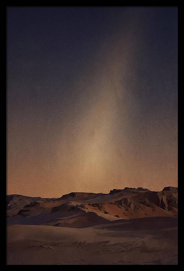Zodiacal Light Over Desert Horizon