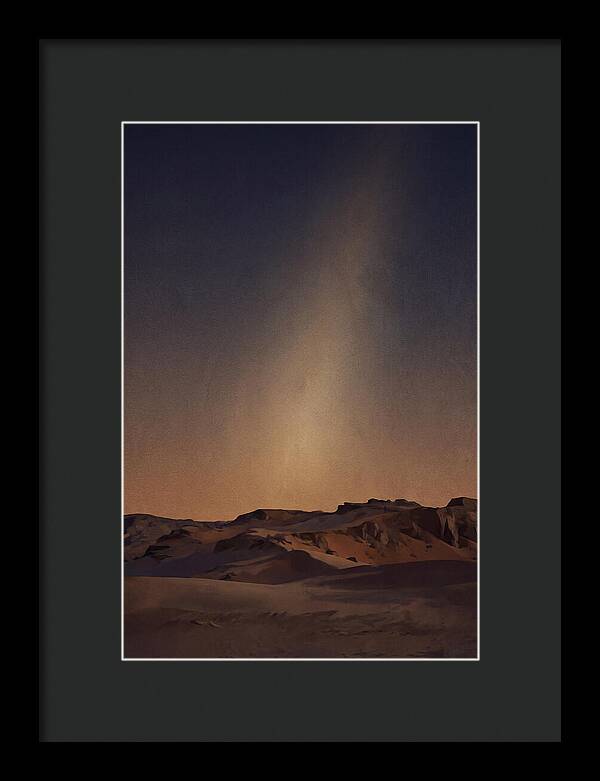 Zodiacal Light Over Desert Horizon
