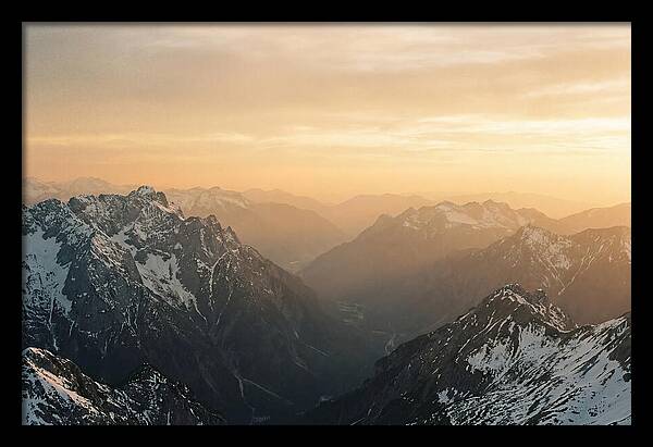 Zugspitze Alpine Sunset Vista