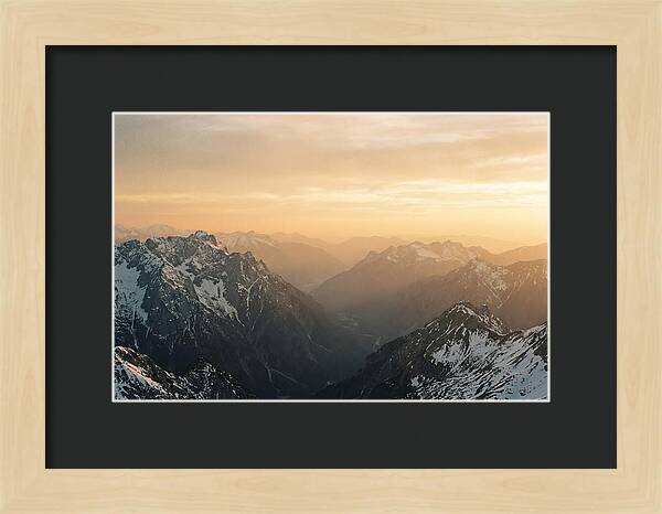 Zugspitze Alpine Sunset Vista