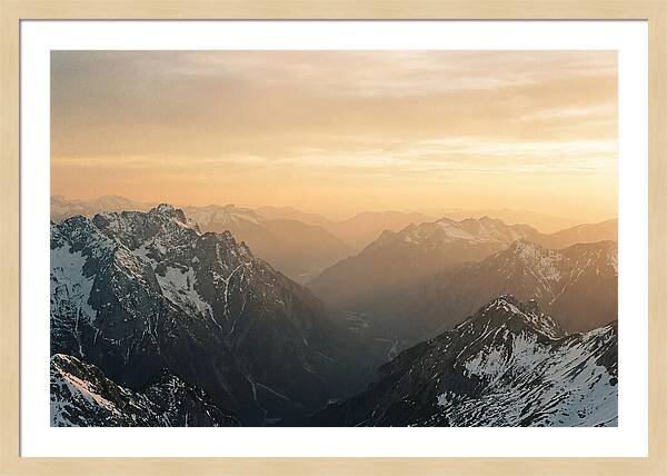 Zugspitze Alpine Sunset Vista