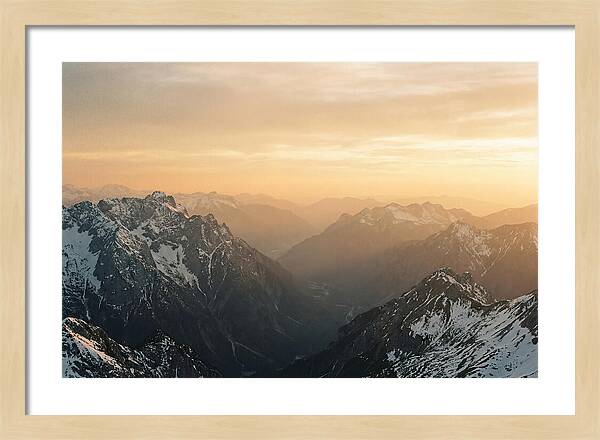 Zugspitze Alpine Sunset Vista