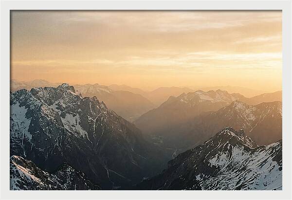 Zugspitze Alpine Sunset Vista