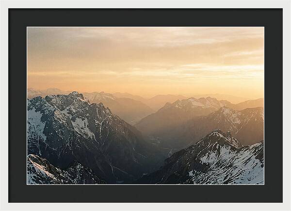 Zugspitze Alpine Sunset Vista