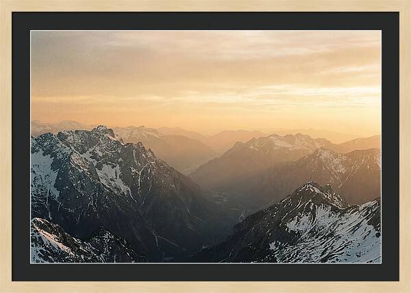 Zugspitze Alpine Sunset Vista