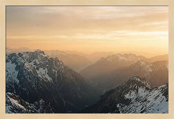 Zugspitze Alpine Sunset Vista