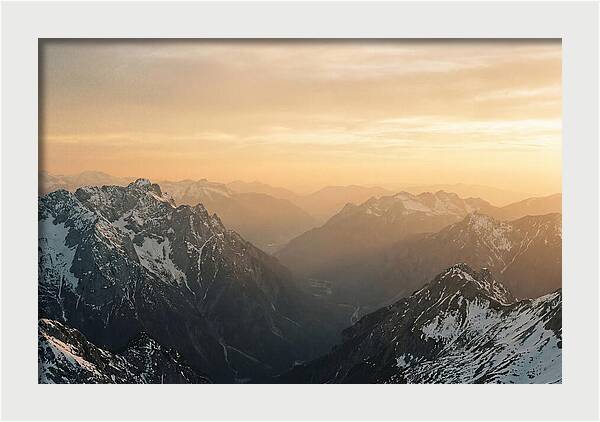 Zugspitze Alpine Sunset Vista