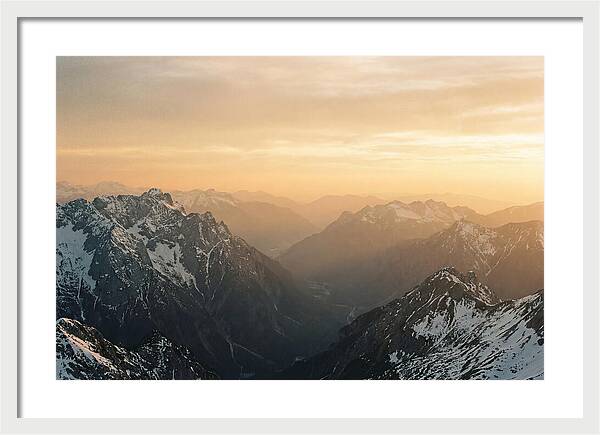 Zugspitze Alpine Sunset Vista