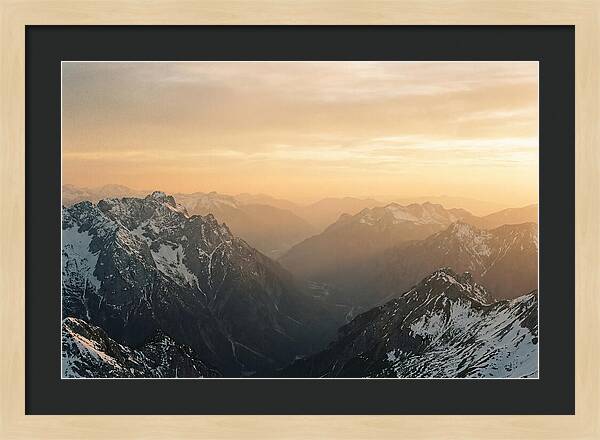 Zugspitze Alpine Sunset Vista